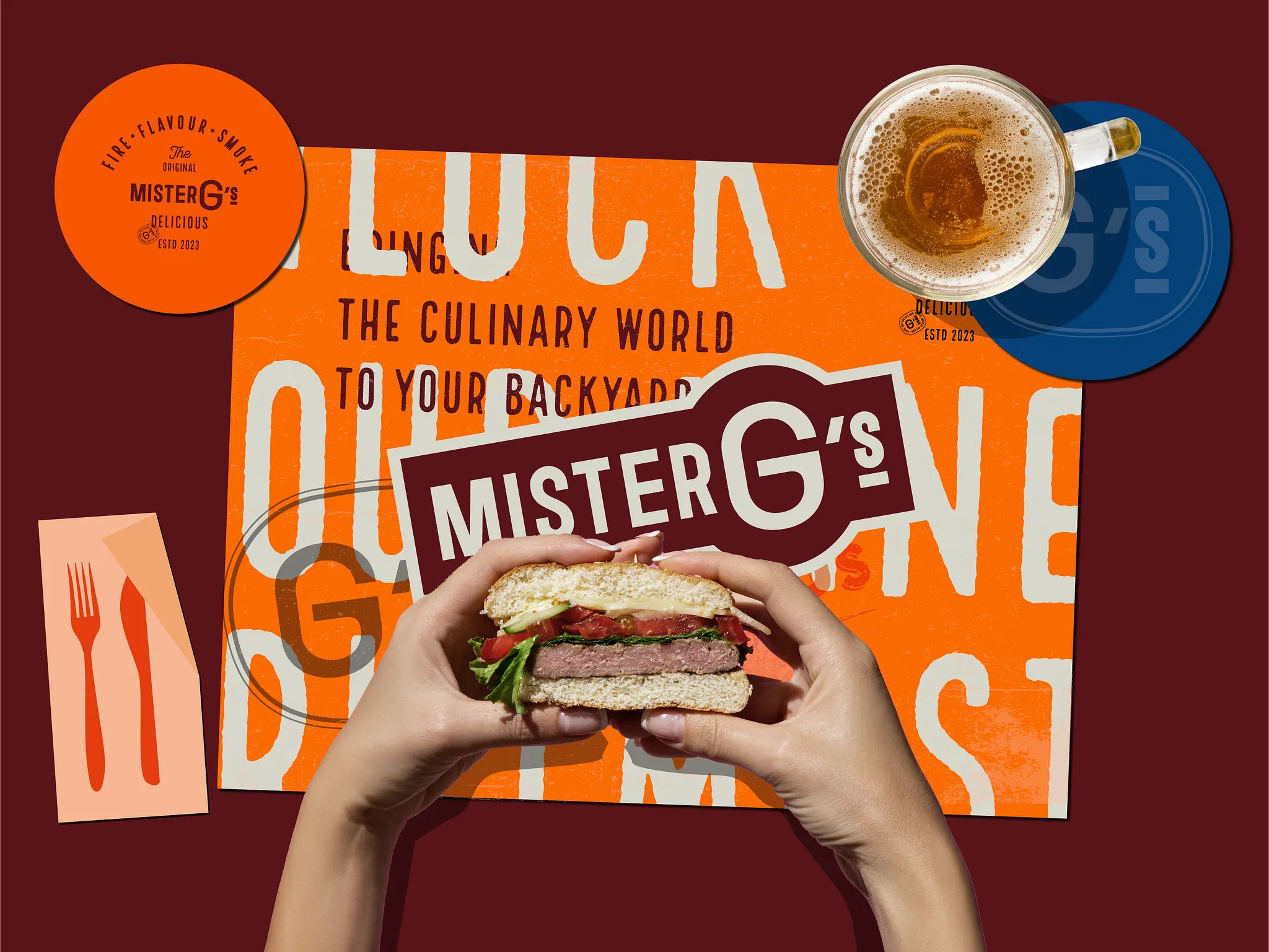 Le Comptoir burger packaging sample