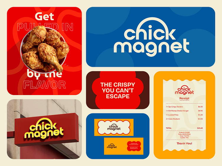 Basile & Co fried chicken brand identity project